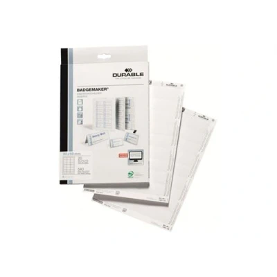 Image de DURABLE cartes pour badges 540 carte(s)
