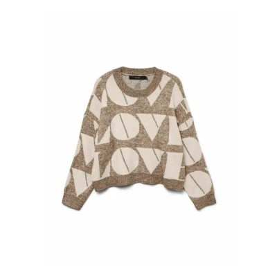 Afbeelding van Vero Moda Vmlove Trui, Dames, Maat: XS, Silver mink