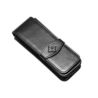 Image de Diplomat pochette pour 3 stylos 15,5 x 5 cm cuir noir