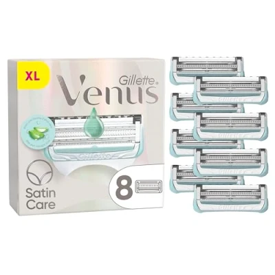 Afbeelding van Gillette Venus voor haar en huid in de intieme zone, 8 reservemesjes scheerapparaten