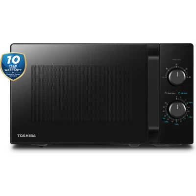 Afbeelding van Toshiba MW2 MM20PF(BK) Solomagnetron 10 Jaar Garantie op Magnetronbuis 800 watt 20 liter Zwart
