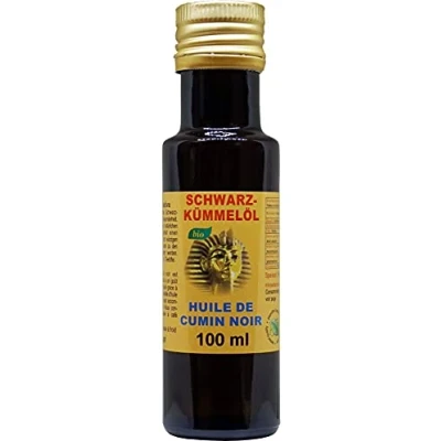 Afbeelding van Nigella Sativa Biologische zwarte komijnolie uit Egypte, 100 ml, natuurlijk koudgeperst