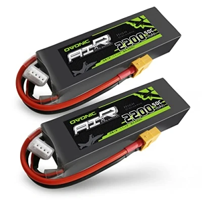 Afbeelding van OVONIC Lipo RC 2 stuks 11,1 V 2200 mAh 50C 3S batterijen met XT60 voor Evader BX auto Truck Truggy vliegtuig UAV drone FPV