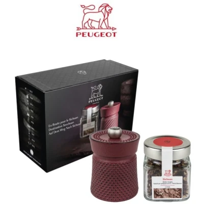 Afbeelding van Peugeot Pepermolen Bali Fonte Gietijzer Rood 8cm
