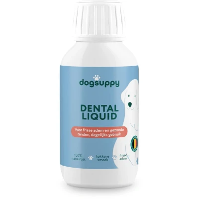 Afbeelding van Dental Liquid Gezonde Tanden Mondwater Voor Honden een Frisse Adem en Gezond Gebit 250 ml 100% Natuurlijk Lekkere smaak Mondhygiëne Hond Ondersteunt Tandvlees, Vermindert Tandplak &amp; Tandsteen Bevordert