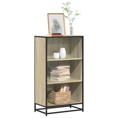 Afbeelding van Boekenkast 60x35x107,5 cm bewerkt hout sonoma eikenkleurig