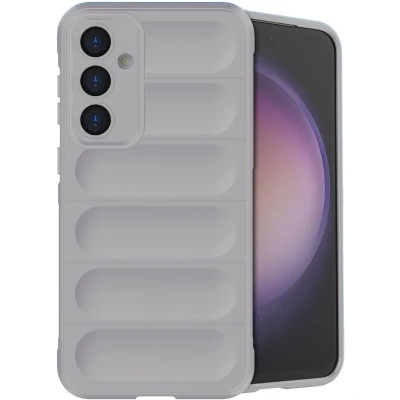 Afbeelding van iMoshion Hoesje Geschikt voor Samsung Galaxy S23 FE Siliconen EasyGrip Backcover Grijs