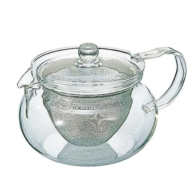 Afbeelding van HARIO Cha ChaCha Kyusu Maru theepot met een inhoud van 450 ml, groen, ml