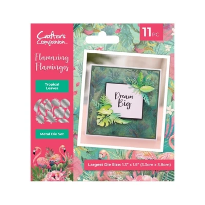 Afbeelding van CC Flamazing Flamingos Snijmallen Tropical Leaves