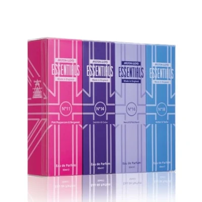 Afbeelding van Milton LLOYD ESSENTIALS nr. 11, 14, 16, 18, set van 4 parfums voor dames, eau de parfum, luxe, langdurige geur, Lloyd, parfum dames