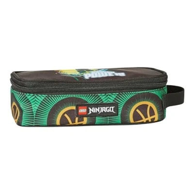 Afbeelding van SKANDO BAGS Lego® Pennenetui voor jongens praktisch naamplaatje ruimte alle belangrijke schrijfaccessoires, Lego Ninjago, Dragon Power, Ninjago Power Pennendoos