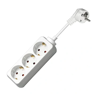 Afbeelding van Stekkerdoos 3 voudig meter (Wit)