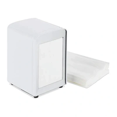 Afbeelding van Relaxdays servettenhouder retro American Diner servet houder servetten dispenser wit