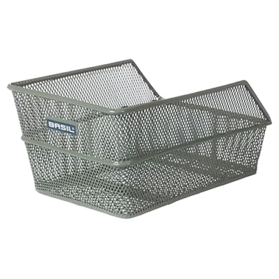 Afbeelding van Fietsmand Basil Cento S FM met vaste montage 31 x 21 9 cm olijfgroen