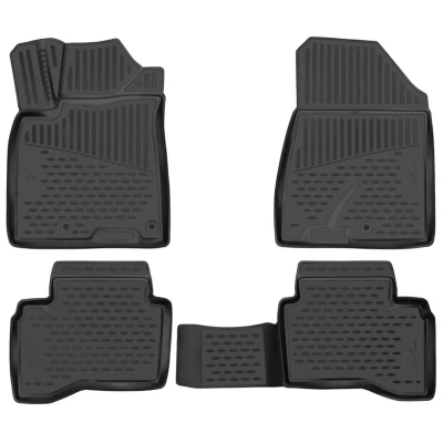 Afbeelding van WALSER XTR 75223 Vloermatset Rubber voor en achter Zwart Op maat gemaakt