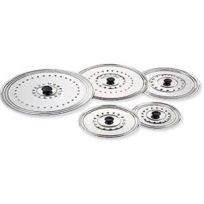 Afbeelding van Ilsa Zilverkleurig roestvrijstalen deksel 26 cm metallic