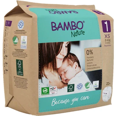 Afbeelding van Bambo Nature Luiers 22 stuks maat 1
