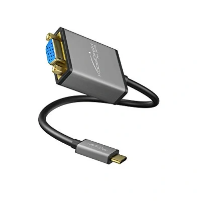 Afbeelding van KabelDirekt USB C naar VGA adapter 0,15 m (tot 1920 x 1200/60 Hz, 3.1 en Thunderbolt 3, voor MacBook PRO 2016/2017, 12&quot; andere apparaten) Series