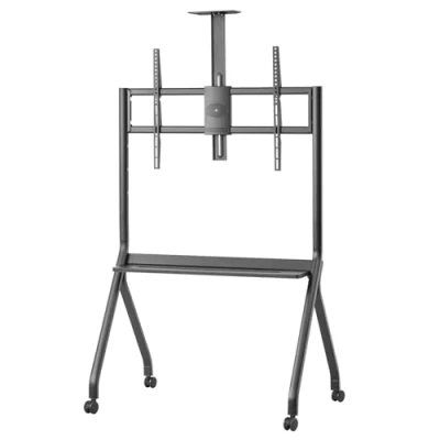 Afbeelding van Maclean TV standaard / trolley, camera plank, op wielen, 55 100&quot;, max. belasting 120kg/10kg VESA 900x600, zwart, MC 114 B