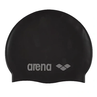 Afbeelding van Arena Badmuts Classic Silicone JR black silver Default Title