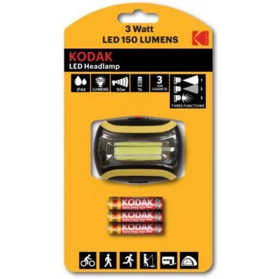Afbeelding van Kodak LED Hoofdlamp 150 + 3x AAA batterij