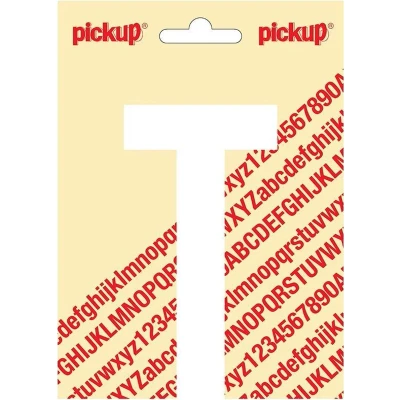 Afbeelding van Plakletter Nobel Sticker witte letter T Rotterdam Pickup