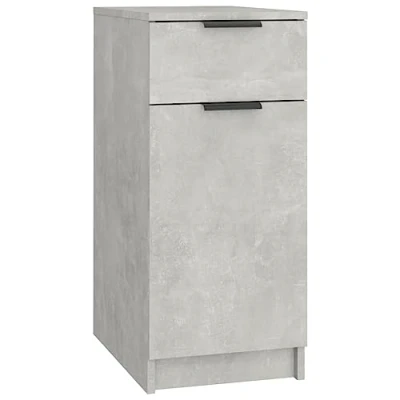 Image de vidaXL Armoire de bureau Gris béton 33,5x50x75 cm Bois d&#039;ingénierie811506
