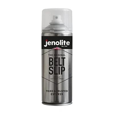 Afbeelding van JENOLITE Belt Slip 400 ml antislip lijmspray (voor gebruik op ventilatorriemen en alle riemaandrijvingsmachines)