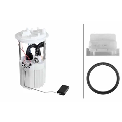 Afbeelding van HELLA 8TF 358 306 801 Brandstoftoevoereenheid Met pakking, brandstoftoevoermodule Electrisch Benzine