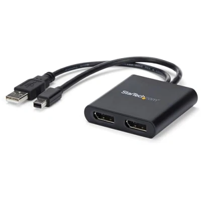 Afbeelding van StarTech Mini DisplayPort naar multi monitor splitter 2 poorts MST hub