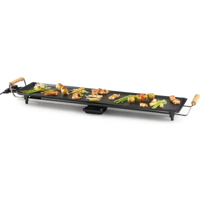 Afbeelding van DOMO DO8313TP Teppanyaki XXL &#039;Family &amp; friends&#039; 90 cm 1800 W houtlook