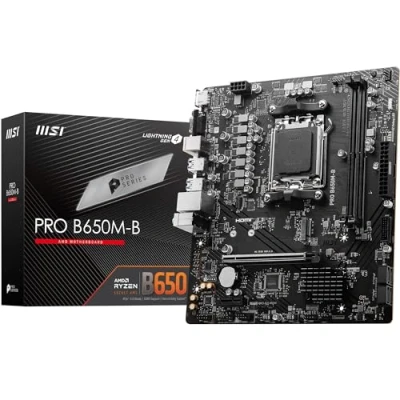 Image de MSI PRO B650M B carte mère micro ATX Socket AM5 AMD B650 Chipset USB 3.2 Gen 1 2.5 Gigabit LAN graphique embarquée (unité centrale requise) audio HD (8 canaux)