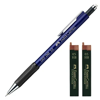 Afbeelding van Faber Castell 1345 51 Grip vulpotlood 0,5 mm (blauw met 24 vullingen)