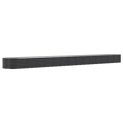 Afbeelding van vidaXL Tuinplantenbak Antraciet 620 x 80 36 cm