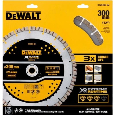 Afbeelding van DEWALT DT20460 QZ Elite diamantblad gesegmenteerd 305mm extreme runtime universeel