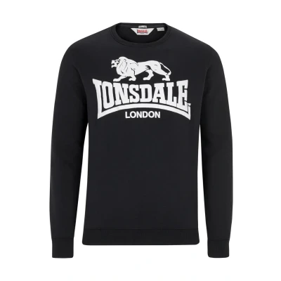 Afbeelding van Lonsdale Rundhals Sweater, Heren, Maat: XL, Black