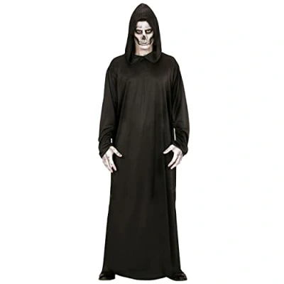 Afbeelding van Widmann Beul &amp; Magere Hein Kostuum Grim Reaper Man Zwart Medium Halloween Verkleedkleding
