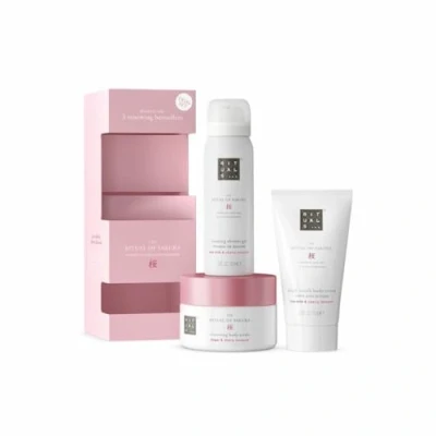 Afbeelding van Rituals Trial SET THE Ritual OF Sakura Floral Cherry Blossom &amp; RICE MILK Bad bodyset, Dames, Maat: 260 g,