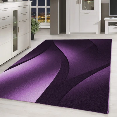 Afbeelding van Vloerkleed Laagpolig Tapijt Woonkamer Paars 280x370 cm Rechthoek Polypropyleen Tapijtenloods