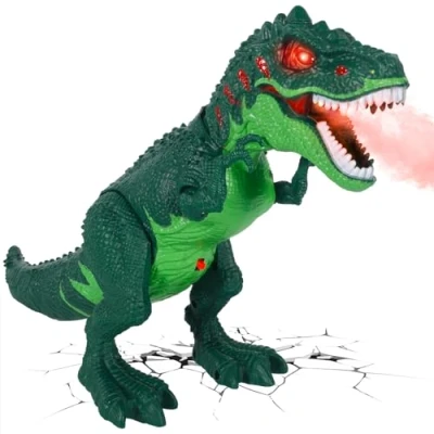 Afbeelding van PQETBV Dinosaurus speelgoed voor kinderen, dinosaurusspeelgoed met lichten en geluiden, dinosaurus, educatief speelgoed, buiten, binnen, cadeau jongens meisjes, 2 10 jaar