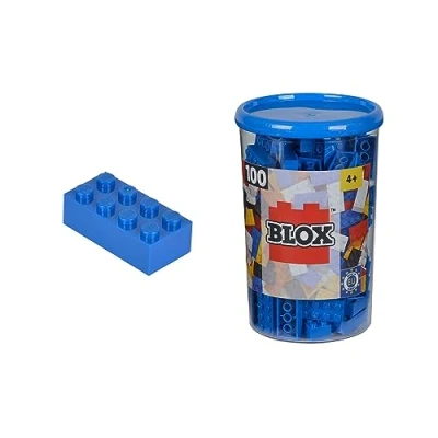 Afbeelding van Simba 104118906 bouwstenenset blok 8 100 stuks blauw