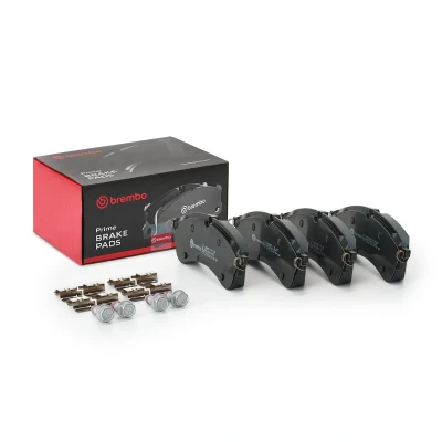 Afbeelding van BREMBO P 85 168 Remblokkenset Geschikt voor slijtage waarschuwingscontact Met remzadelschroef toebehoren VOLKSWAGEN: Crafter Van, Minibus