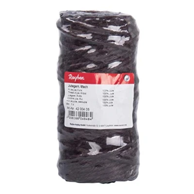 Afbeelding van Rayher 4200405 jute garen, 6 laags, spoel 35 m Ø mm, donkerbruin