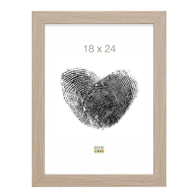 Afbeelding van Deknudt Frames fotolijst S45RJ1 naturel eikkleur hout 18x24 cm
