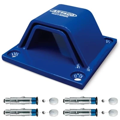 Afbeelding van Artago 61 High Secure Grondanker, dubbele brug, 6 + 6, Sold goedgekeurd, speciale afgeschermde pluggen, 10 mm basis, blauw