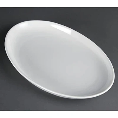 Afbeelding van Olympia Whiteware diepe ovale schaal 36,5x23,5cm (2 stuks)