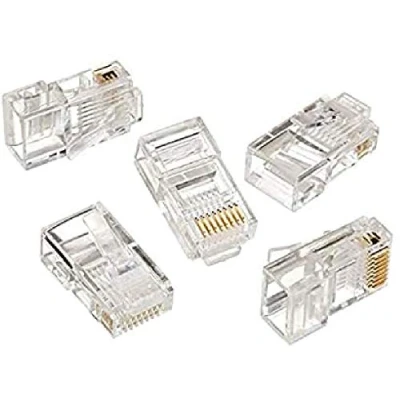 Afbeelding van RJ45 connector Cat5e UTP (Voor stugge kern, 100 stuks)