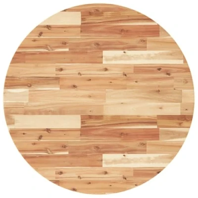 Afbeelding van Tafelblad rond 80x4 cm massief acaciahout