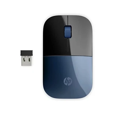Image de HP Z3700 Souris 3 boutons sans fil 2.4 GHz récepteur USB bleu pour Victus by Laptop 16; Pavilion Plus 14; x360 Laptop; Portable 14 15 17