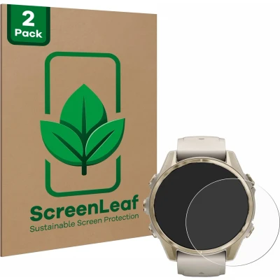 Afbeelding van ScreenLeaf Screenprotector voor Garmin Fenix 8 (43 mm) Duurzame schermbescherming Folie Beschermfolie transparant (2 Stuks)